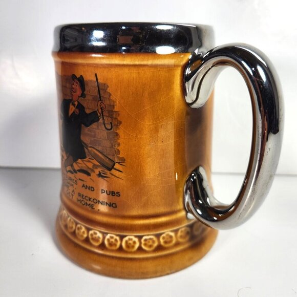 Lord Nelson Ware Beer Stein Mug Elijah Cotton Stafford England Vintage 70s - Picture 2 of 7
